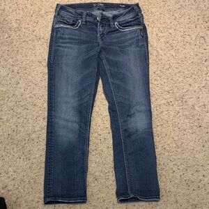 Silver Aiko Women's  Straight Leg capris